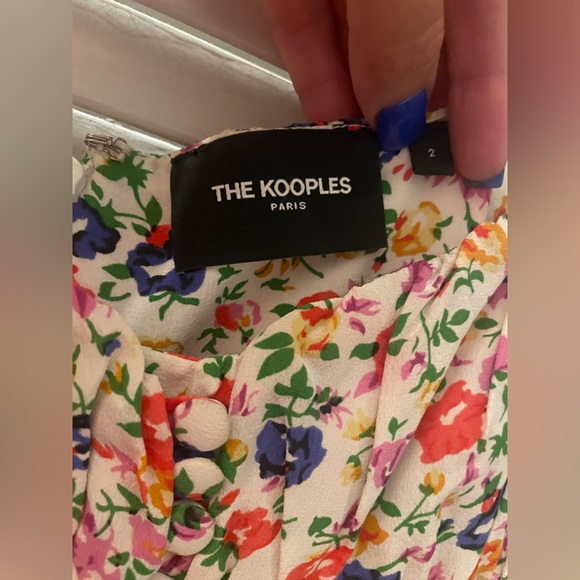 The Kooples Asymmetrical Dress in Flower Print - Picture 6 of 11